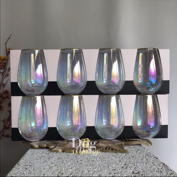 Rachel Zoe Dining Rachel Zoe Iridescent Gold Stemless Wine Glass